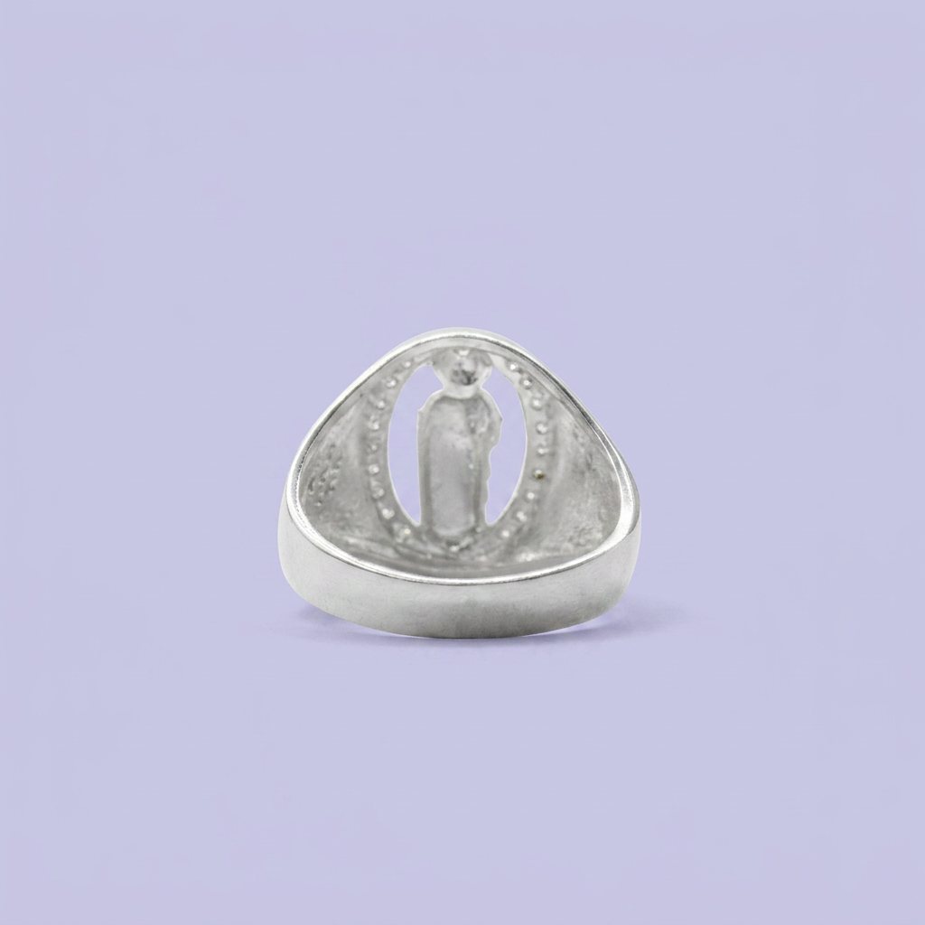 Anillo de Plata .925 San Judas con Zirconias mod. 2468
