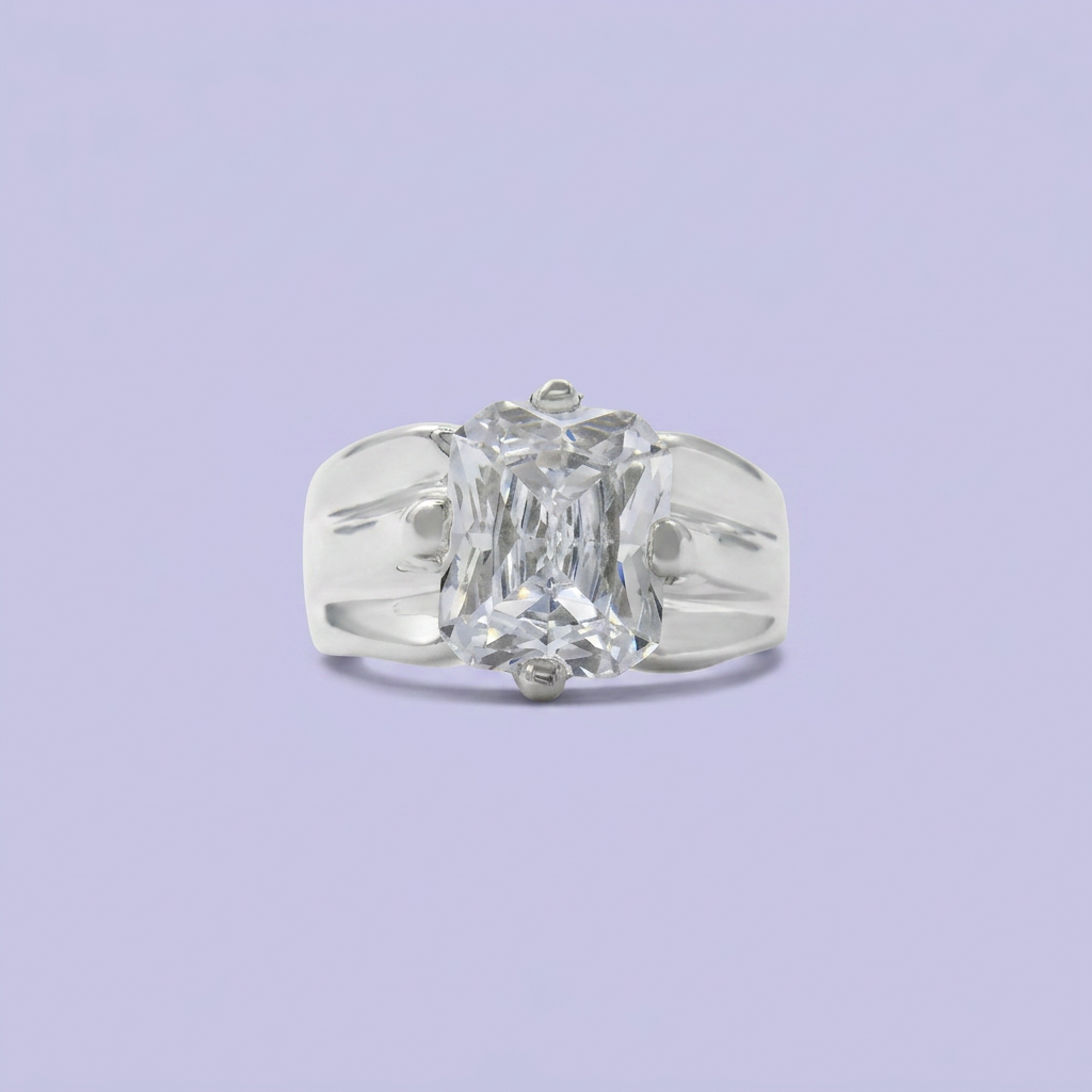 Anillo de Plata .925 Clásico con Banda Ancha mod. 2466