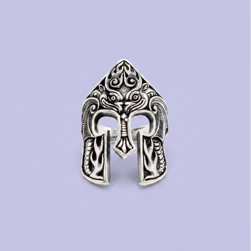 Anillo de Plata .925 Casco de Caballero Dragón mod. 2846