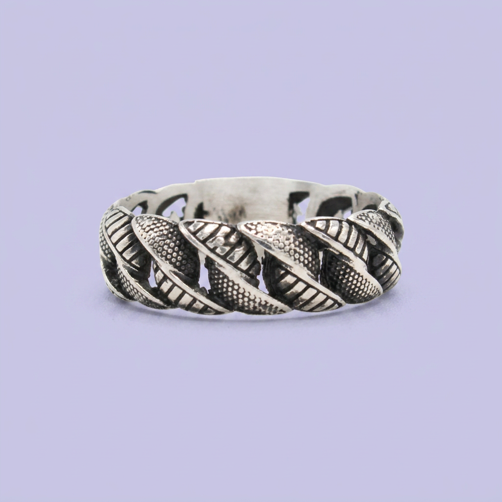 Anillo de Plata .925 Diseño Escamas de Dragón mod. 2847