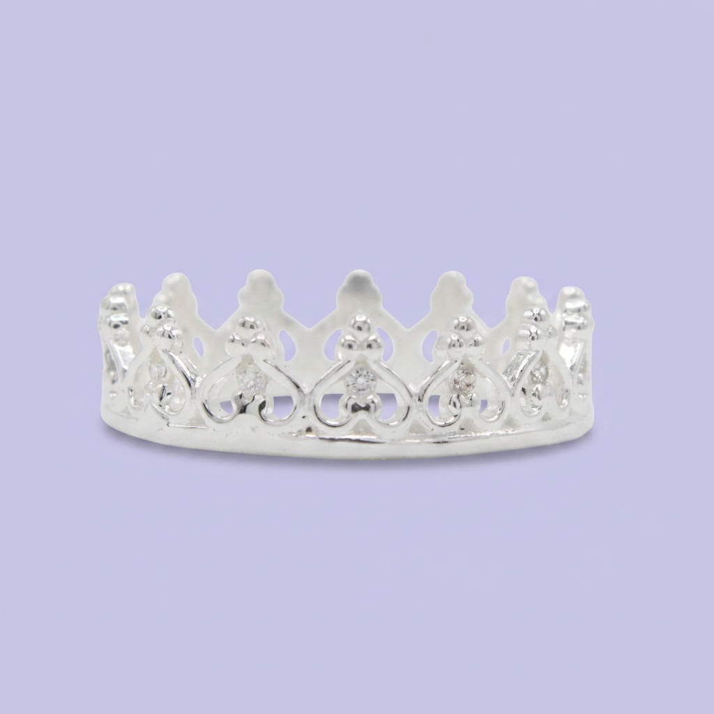Anillo de Plata .925 Corona Especial con Zirconias Finas mod. 2569