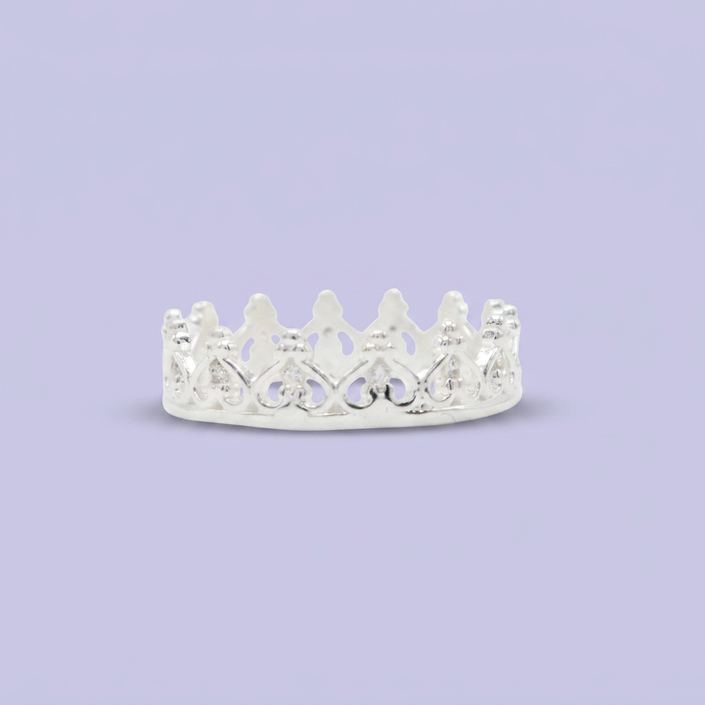Anillo de Plata .925 Corona Especial con Zirconias Finas mod. 2569