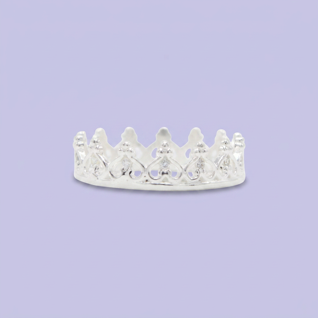 Anillo de Plata .925 Corona Especial con Zirconias Finas mod. 2569