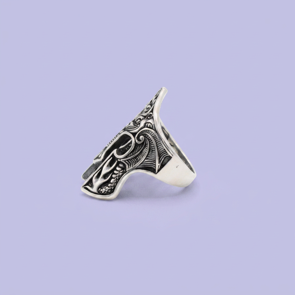 Anillo de Plata .925 Casco de Caballero Dragón mod. 2846