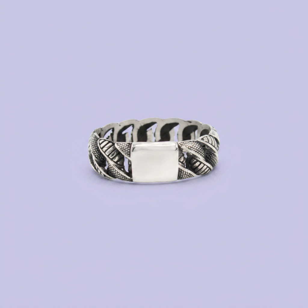 Anillo de Plata .925 Diseño Escamas de Dragón mod. 2847