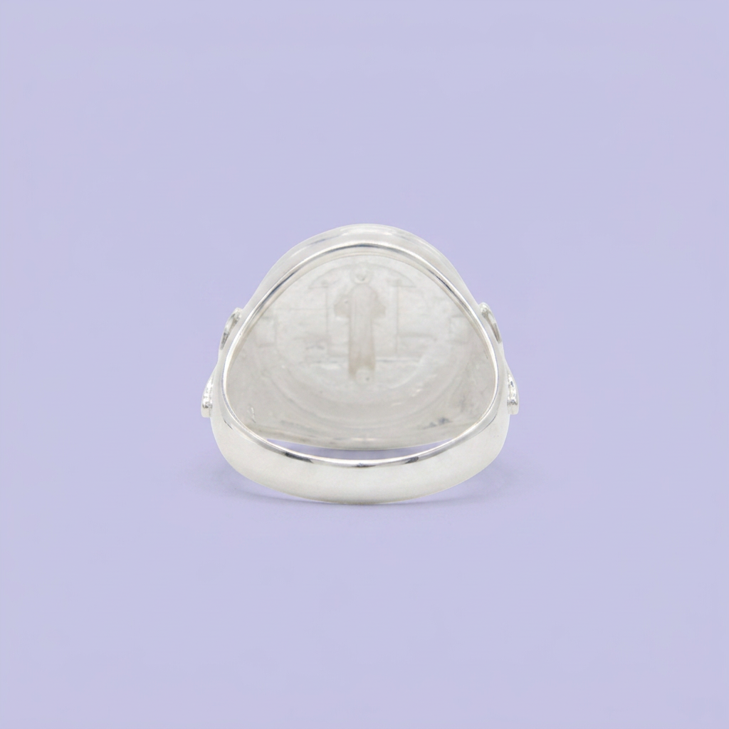 Anillo de Plata .925 con Imagen de San Benito mod. 2577