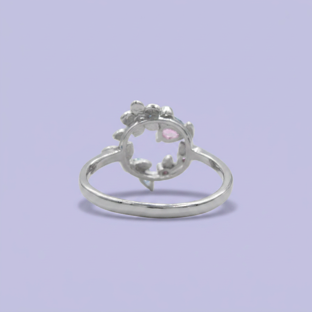 Coordinado de Plata .925 Arreglo Floral mod. 2770