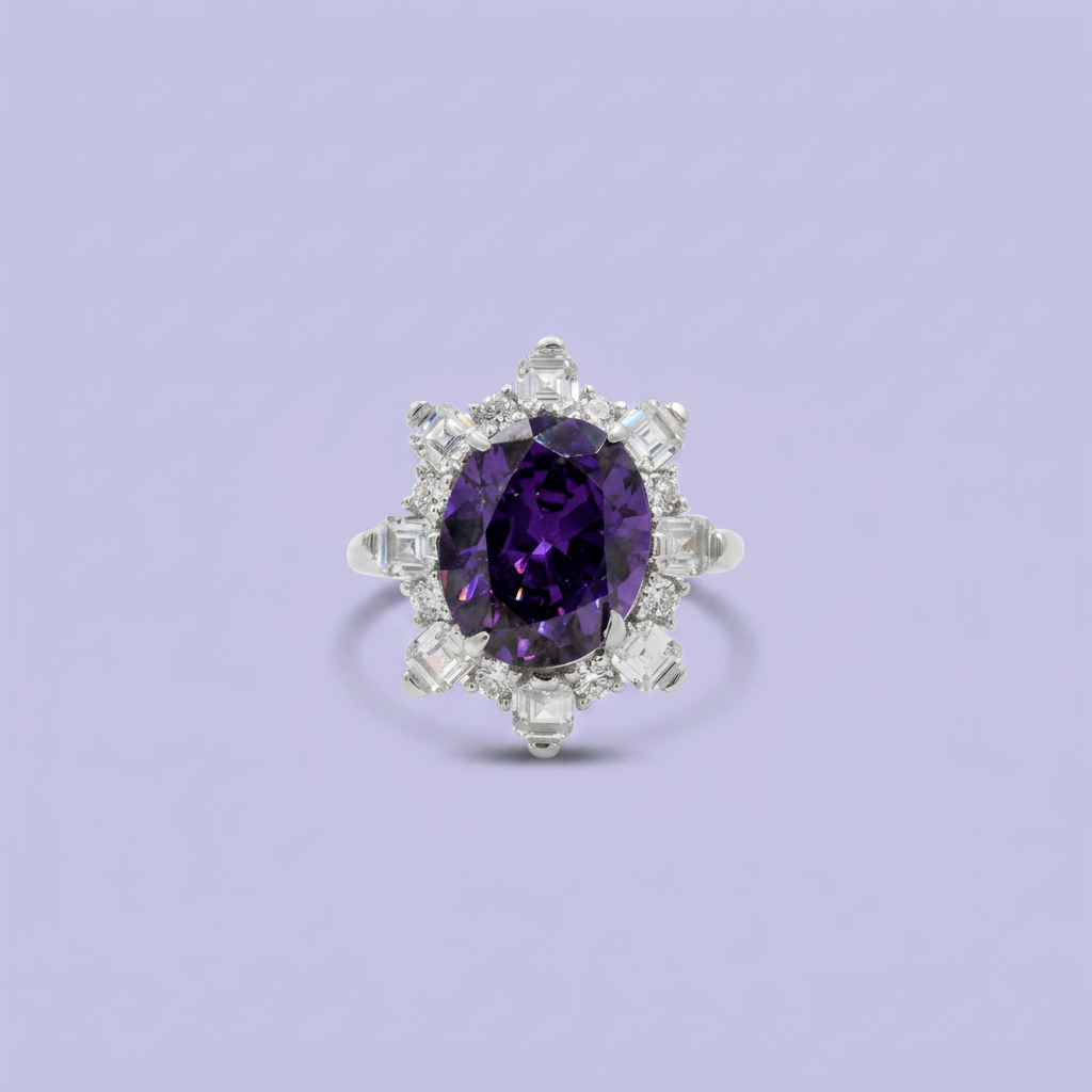Coordinado de Plata .925 Sol Morado mod. 2763