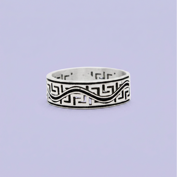 Anillo de Plata .925 con Greca Especial Diseño Fino mod. 2849