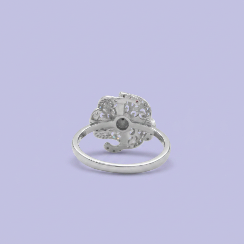 Coordinado de Plata .925 Floreria Pavé mod. 2771