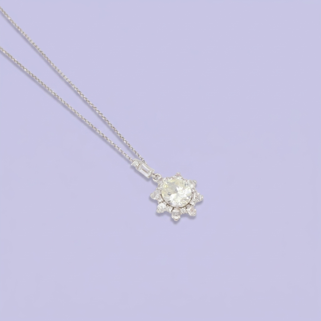 Coordinado de Plata .925 Elegante de Zirconias Blancas mod. 3210