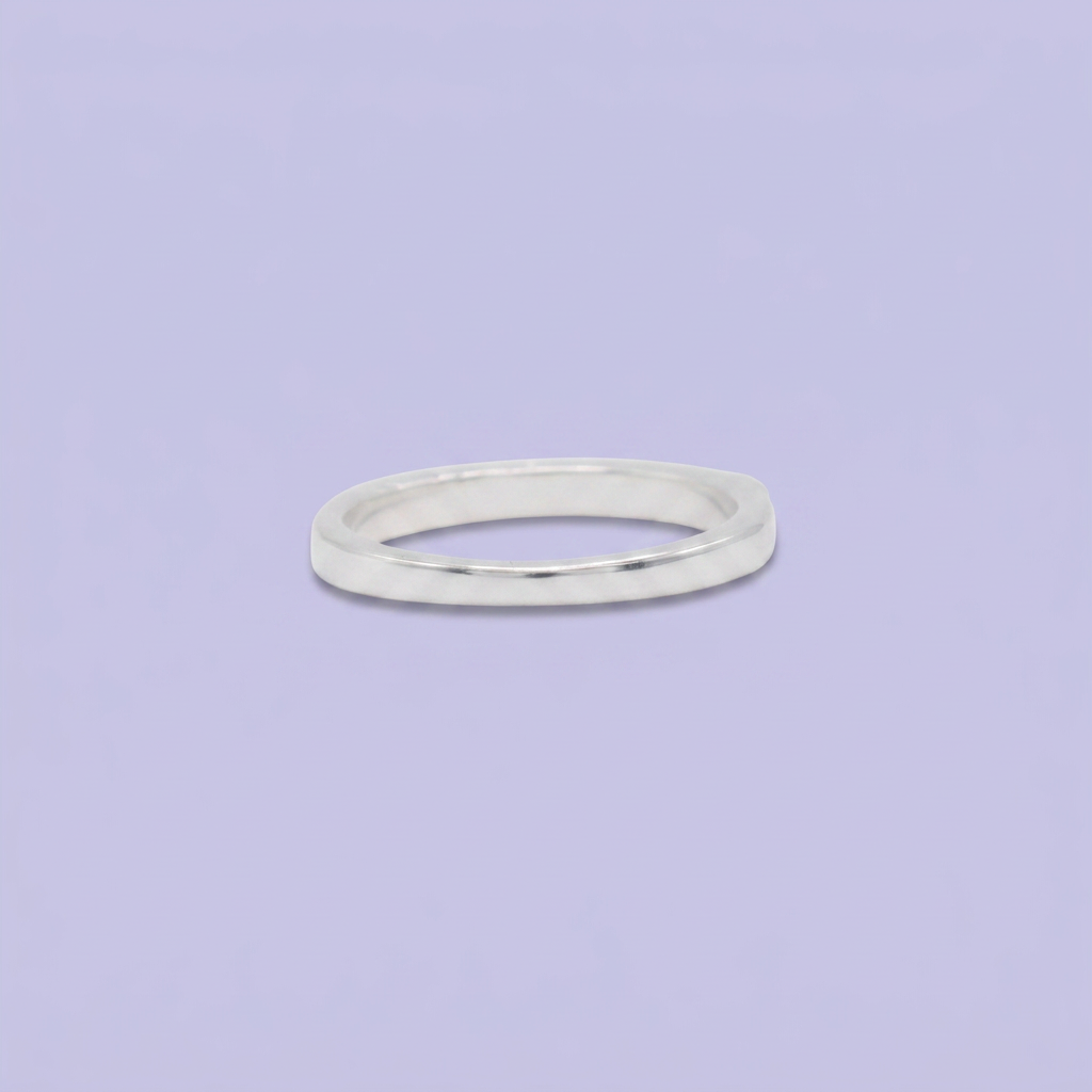 Anillo de Plata .925 Diseño Media Churumbela Incrustada con Zirconias Brillantes Mini Baguette mod. 2897