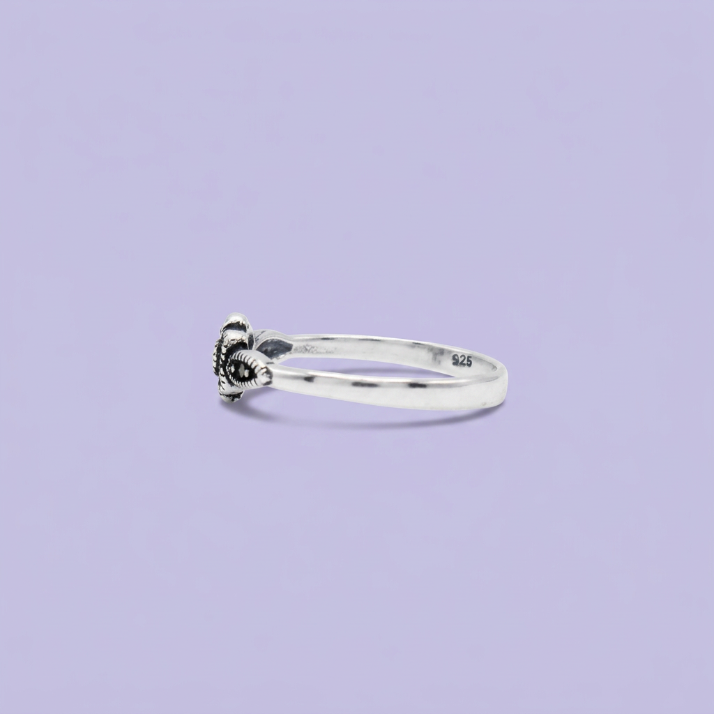 Anillo de Plata .925 Flor de Marquesitas mod. 3149