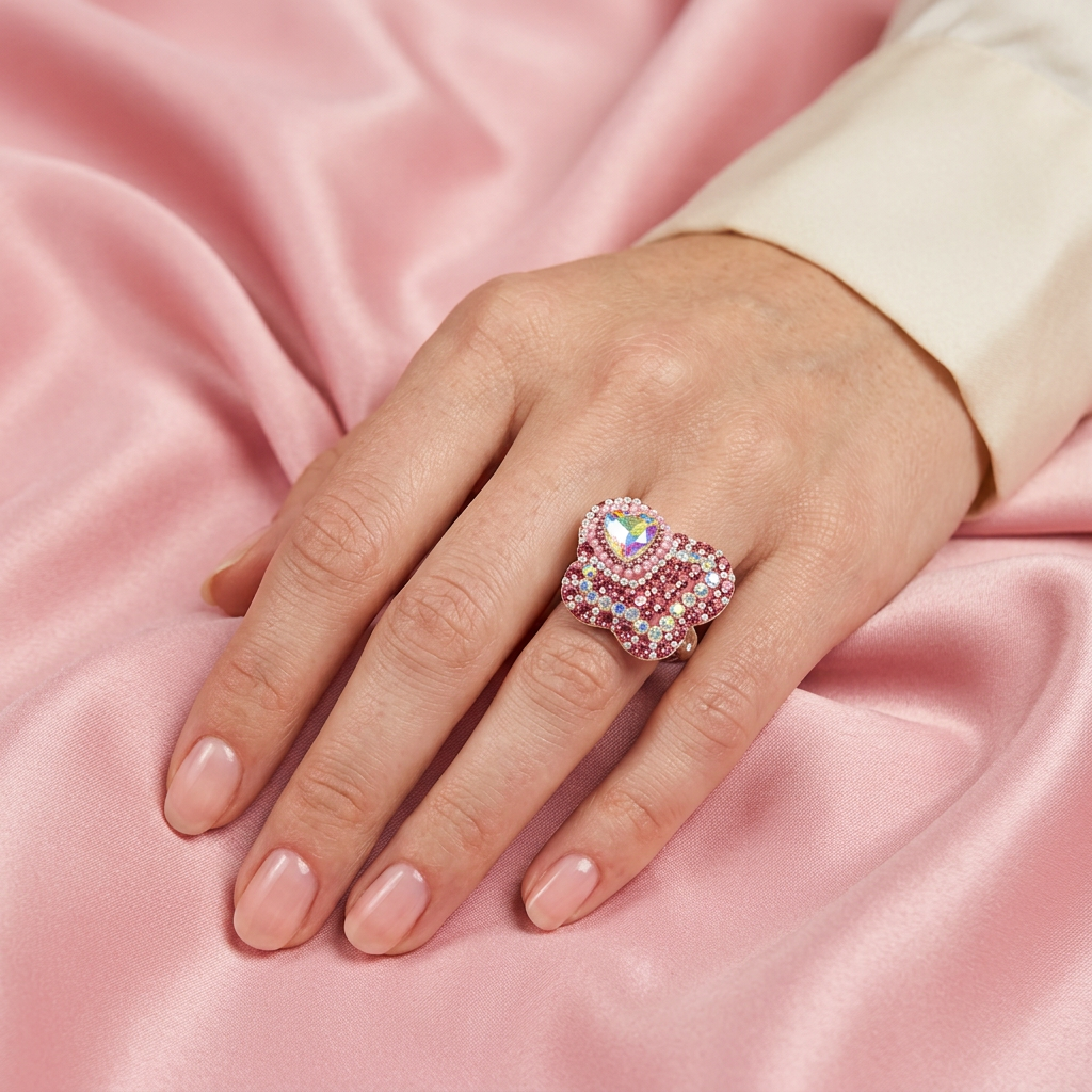 Anillo de Plata .925 Corazón de Zirconias mod. 2153