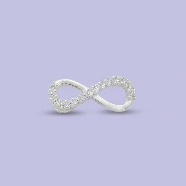 Dije de Plata .925 Infinito con Zirconias mod. 2527