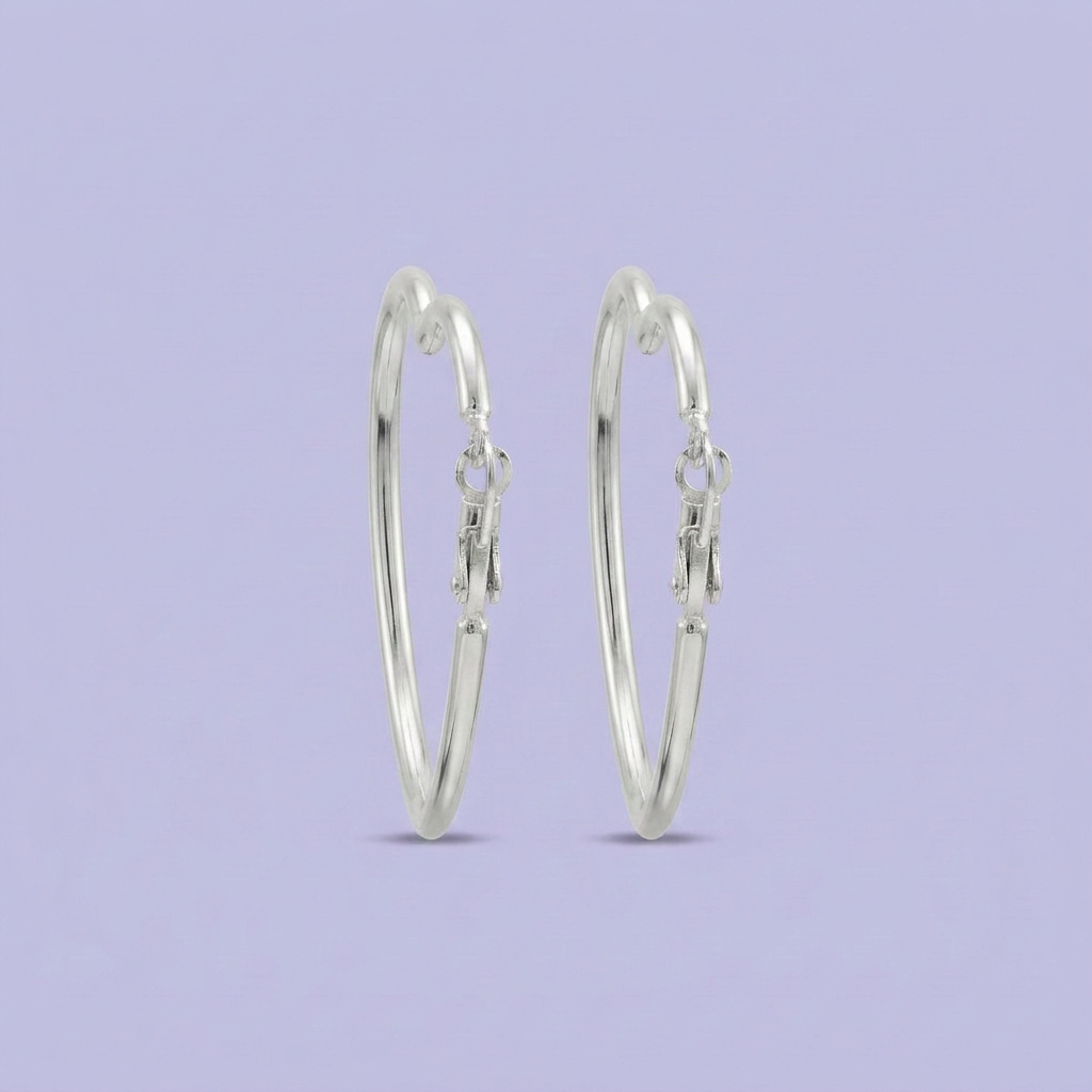 Arracada de Plata .925 Diseño de Corazón Eterno mod. 2624