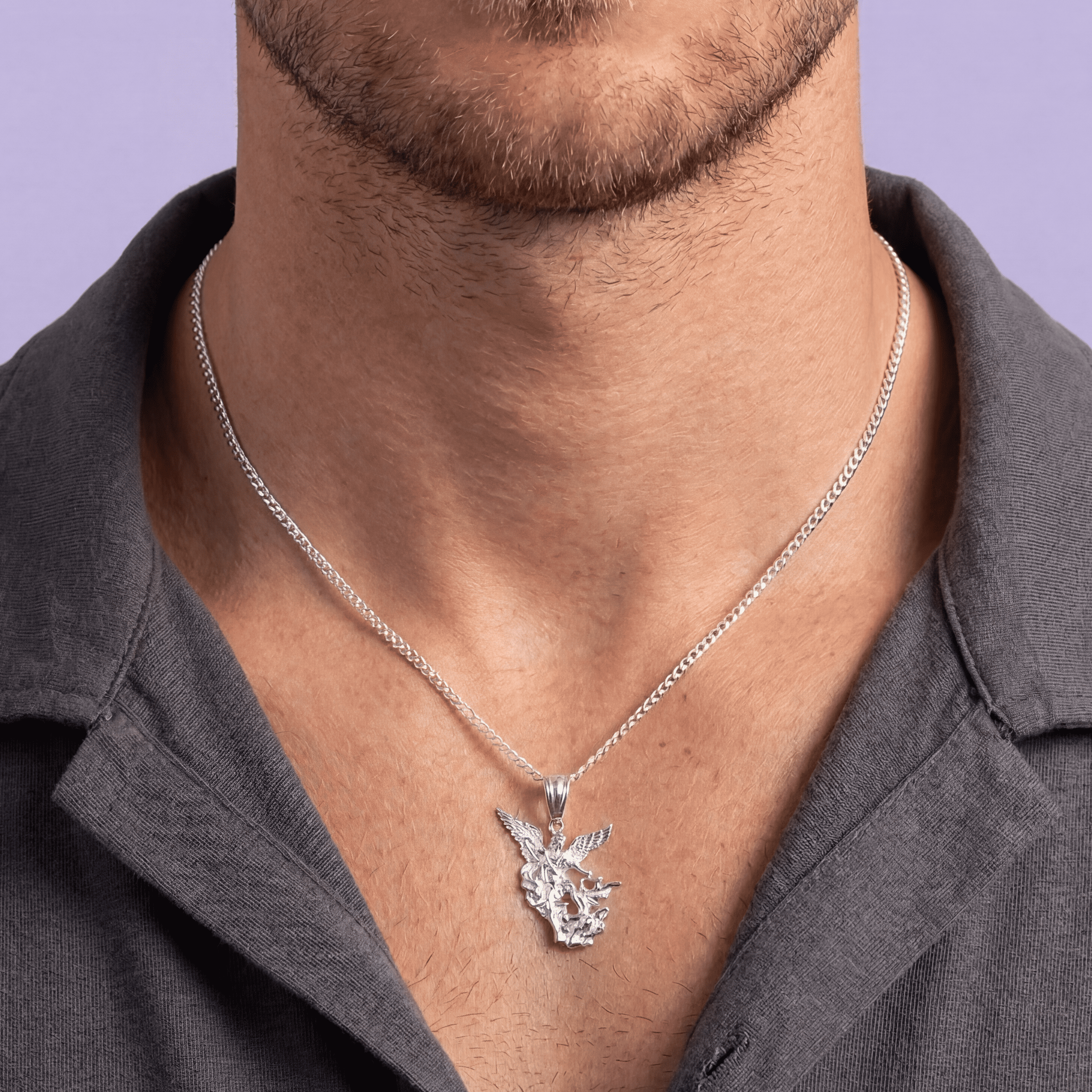 Dije de Plata .925 San Miguel Arcangel mod. 2599