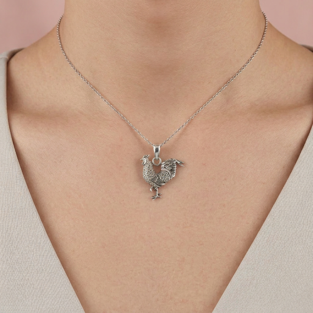 Dije de Plata .925 Diseño Gallo Tradición mod. 2487