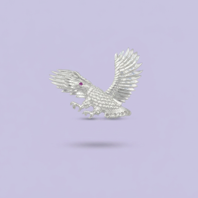 Dije de Plata .925 Águila Imperial con Zirconia mod. 2490