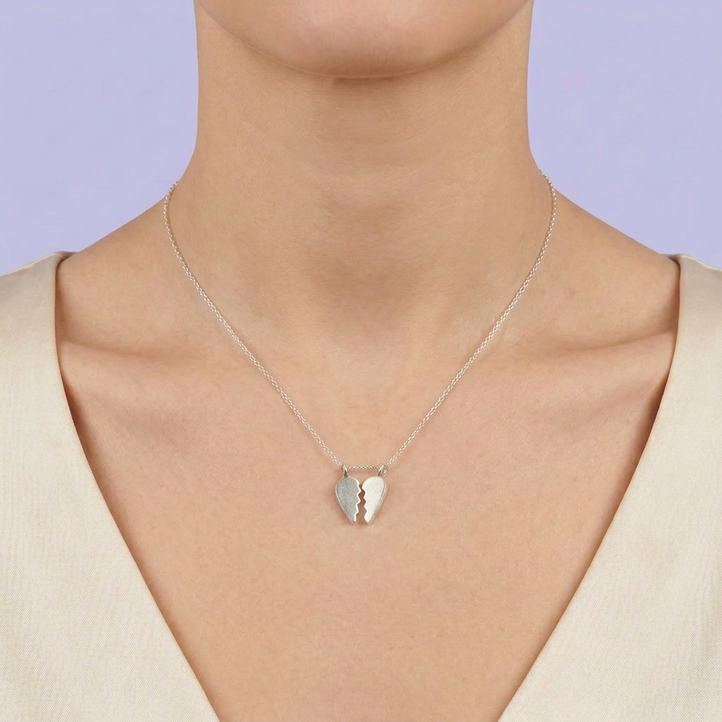 Dije de Plata .925 Corazón del Amor en Pareja mod. 2506