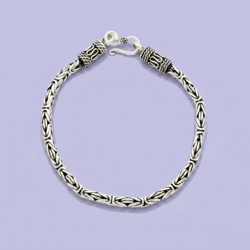 Pulsera de Plata .925 de Tejido Bizantino mod. 2454