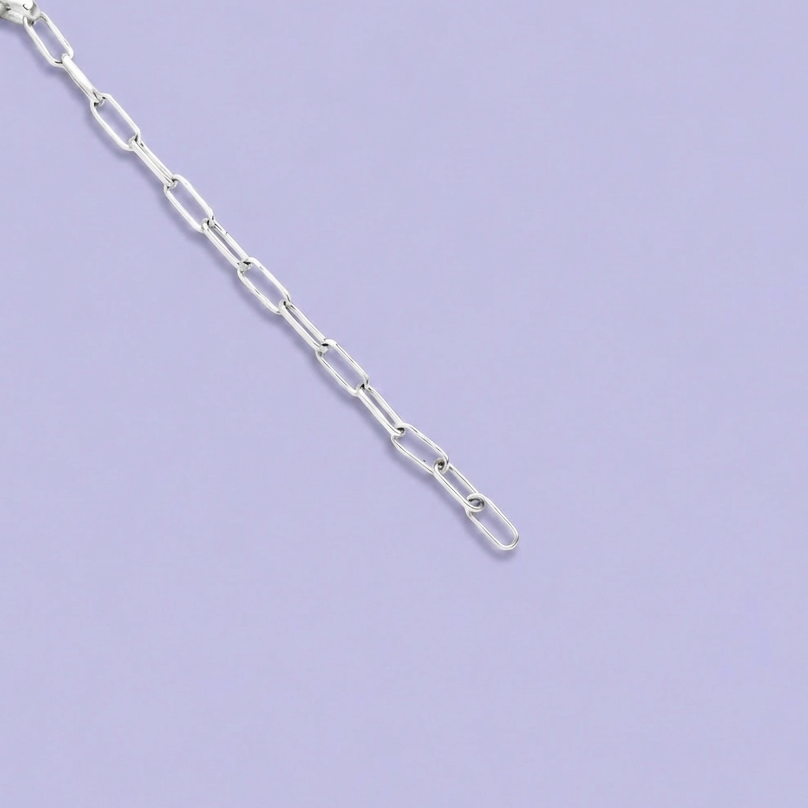 Pulsera de Plata .925 Tejido de Clip Elegante con Zirconia  mod. 2739