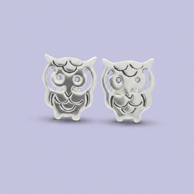 Arete de Plata .925 Buho Nocturno mod. 2400