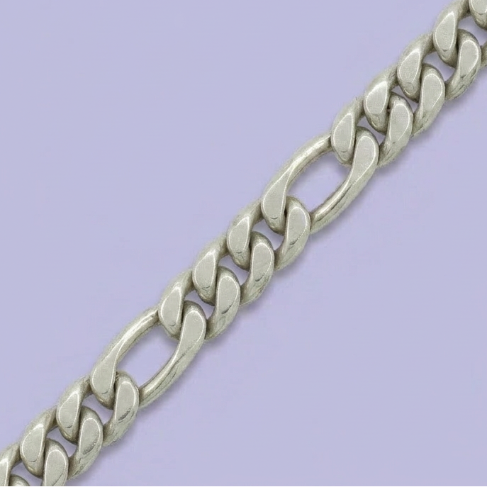Pulsera de Plata .925 Tejido 3x1 Solido  mod. 2451