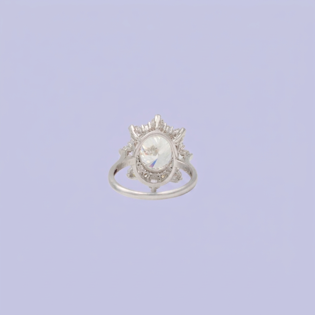 Coordinado de Plata .925 Elegante de Zirconias Blancas mod. 3210