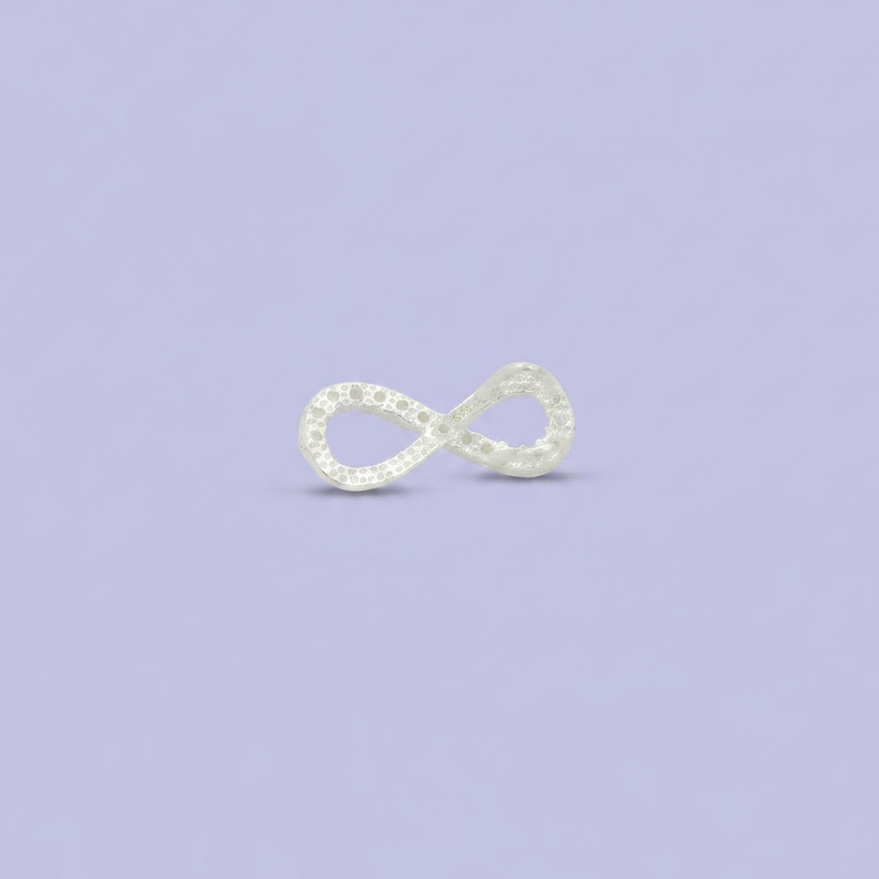 Dije de Plata .925 Infinito con Zirconias mod. 2527