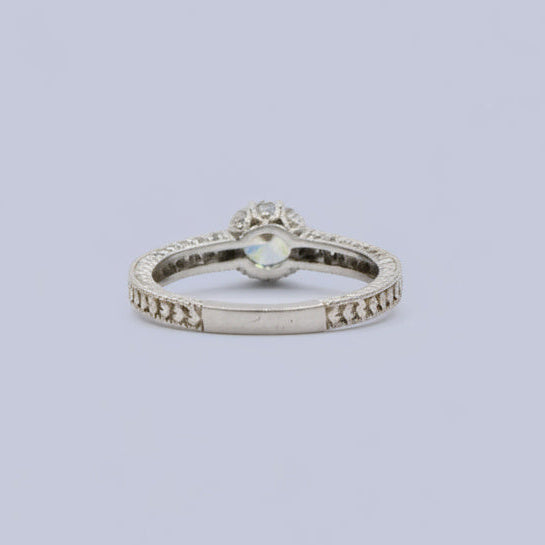 Anillo Solitario de Plata .925 con Zirconias Finas mod. 1498