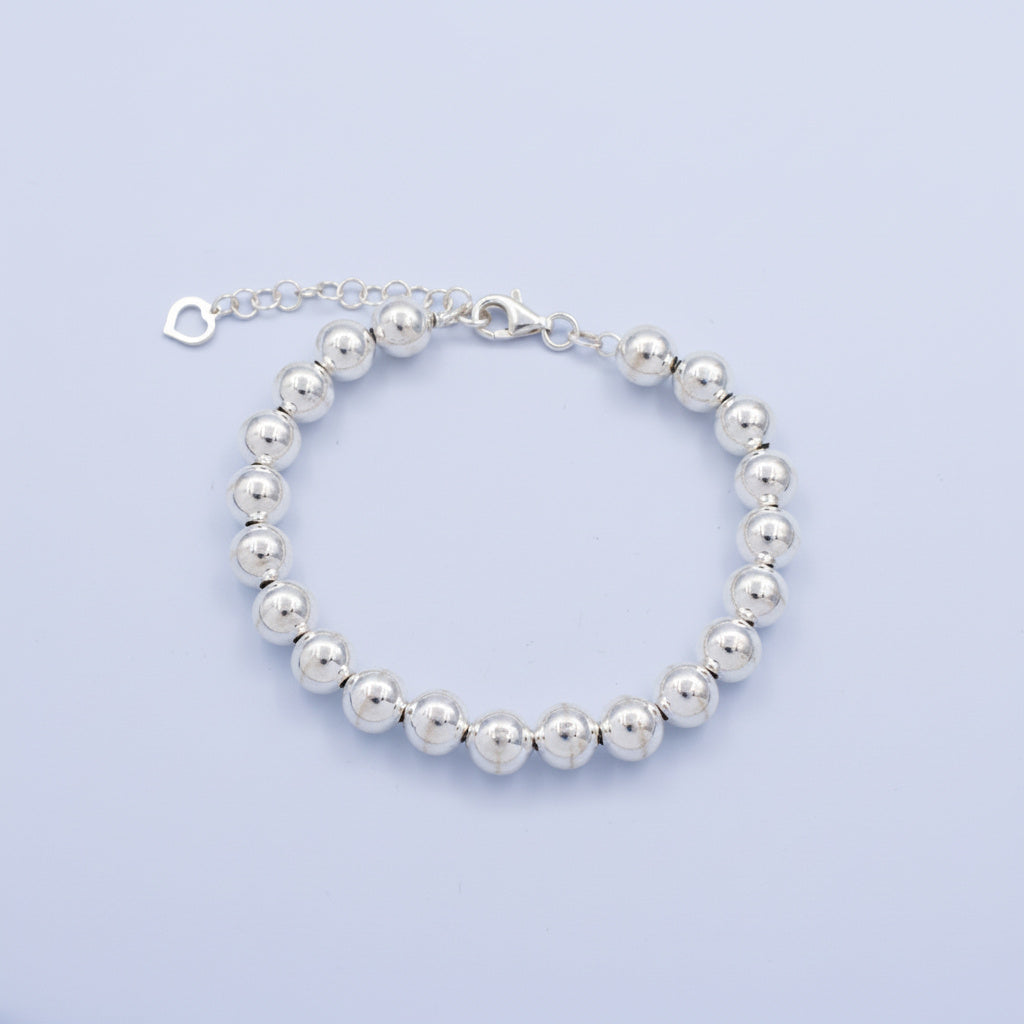 Pulsera de Plata .925 de Diseño de Circular Lisa mod. 1503