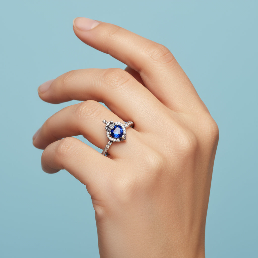 Anillo de Plata .925 Snow White con Corazón de Zirconia Brillante mod. 1398