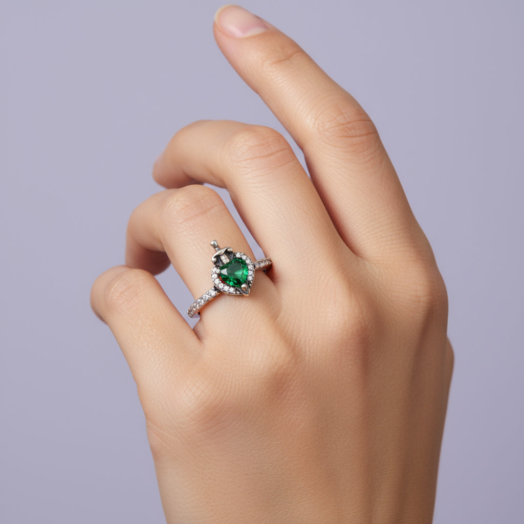 Anillo de Plata .925 Snow White con Corazón de Zirconia Brillante mod. 1398