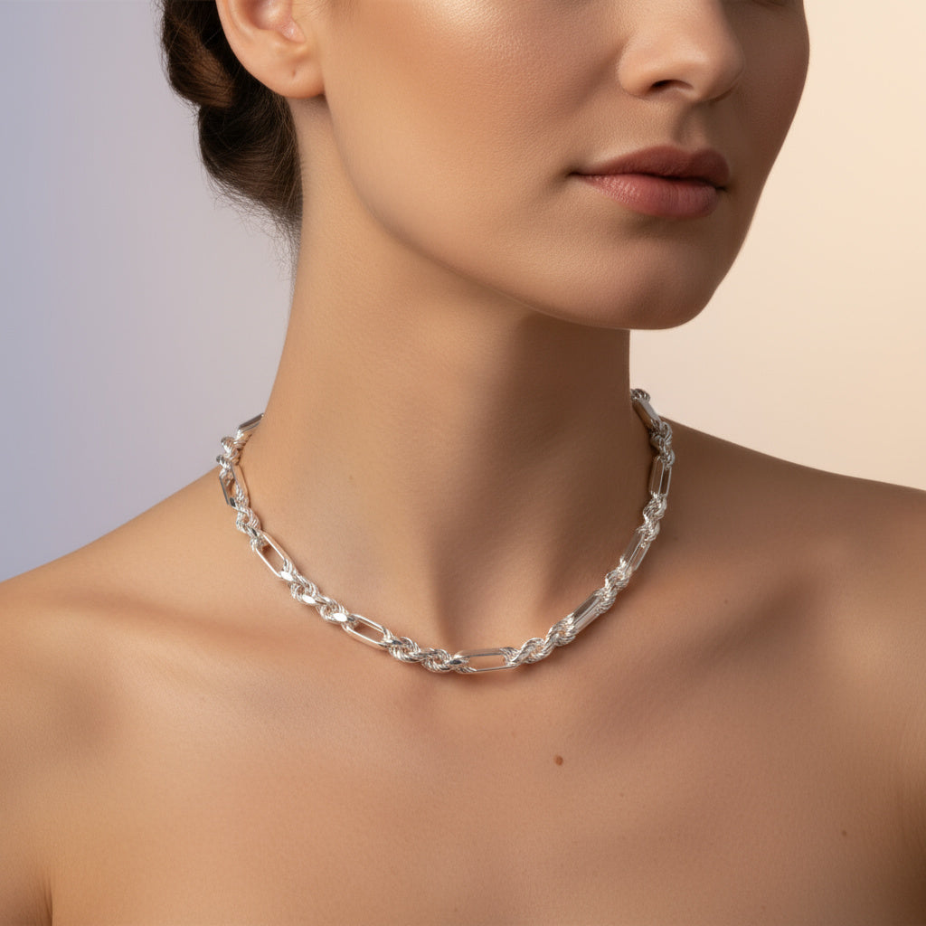 Cadena de Tejido Figaro mod. 1472