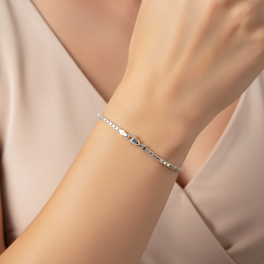 Pulsera de Plata .925 de Teijido Cubo mod. 1509