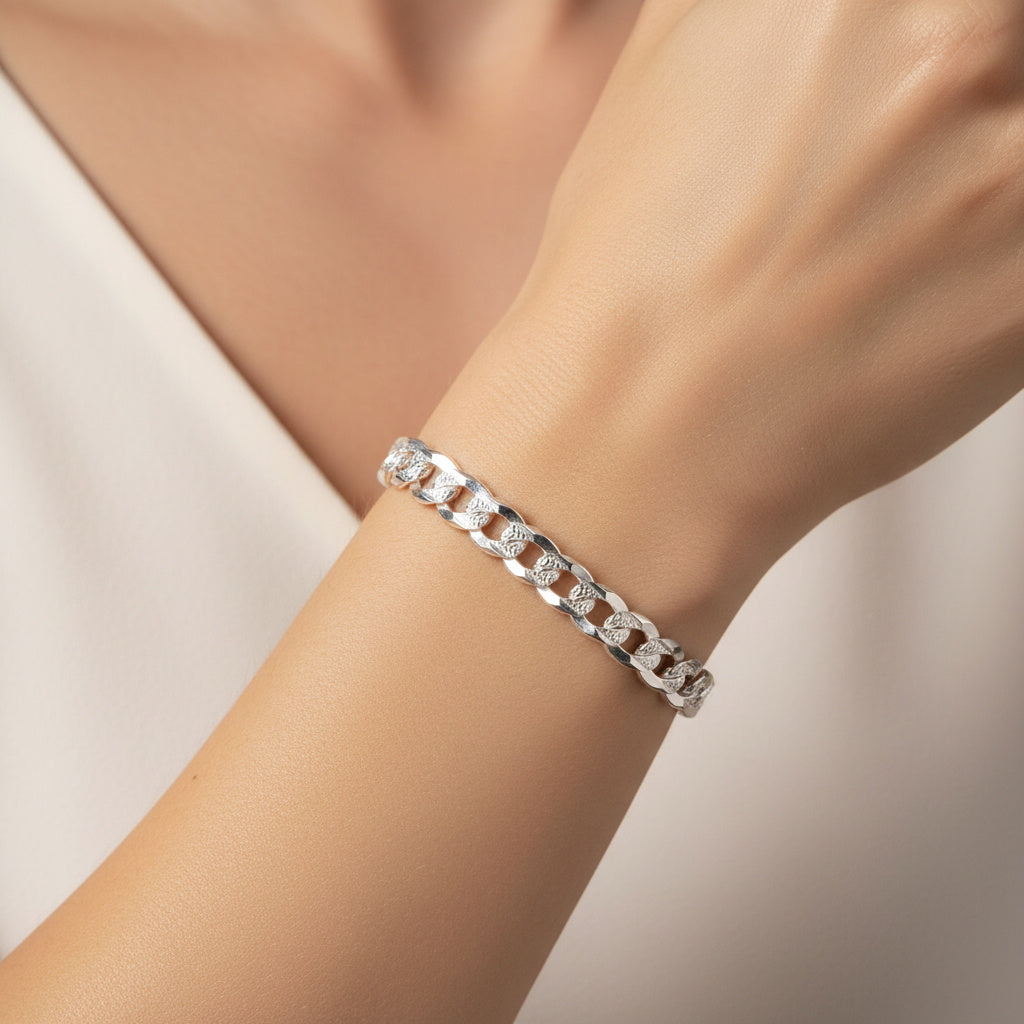 Pulsera de Plata .925 de Tejido Cubano mod. 1504