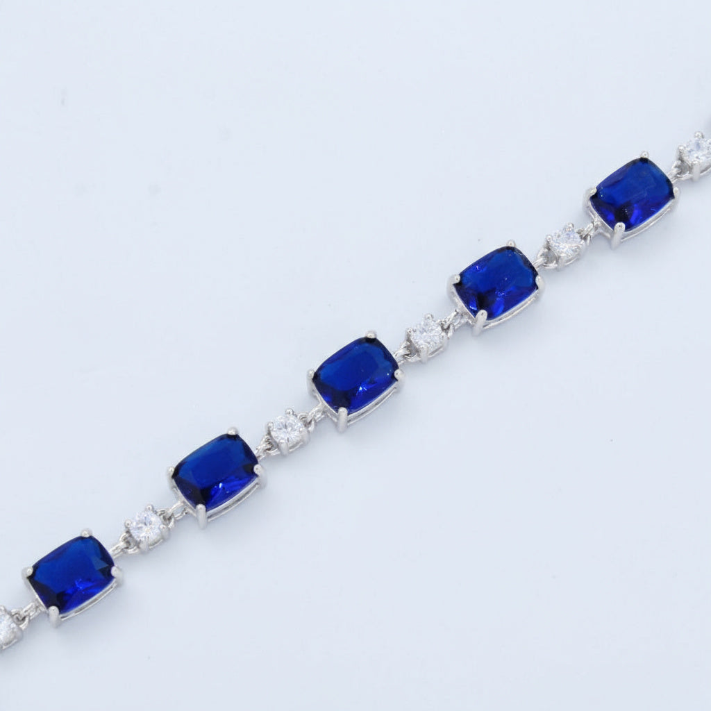 Pulsera de Plata .925 Incrustado con Zirconias  mod. 1474