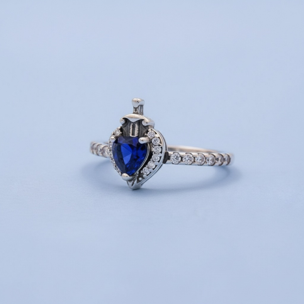 Anillo de Plata .925 Snow White con Corazón de Zirconia Brillante mod. 1398