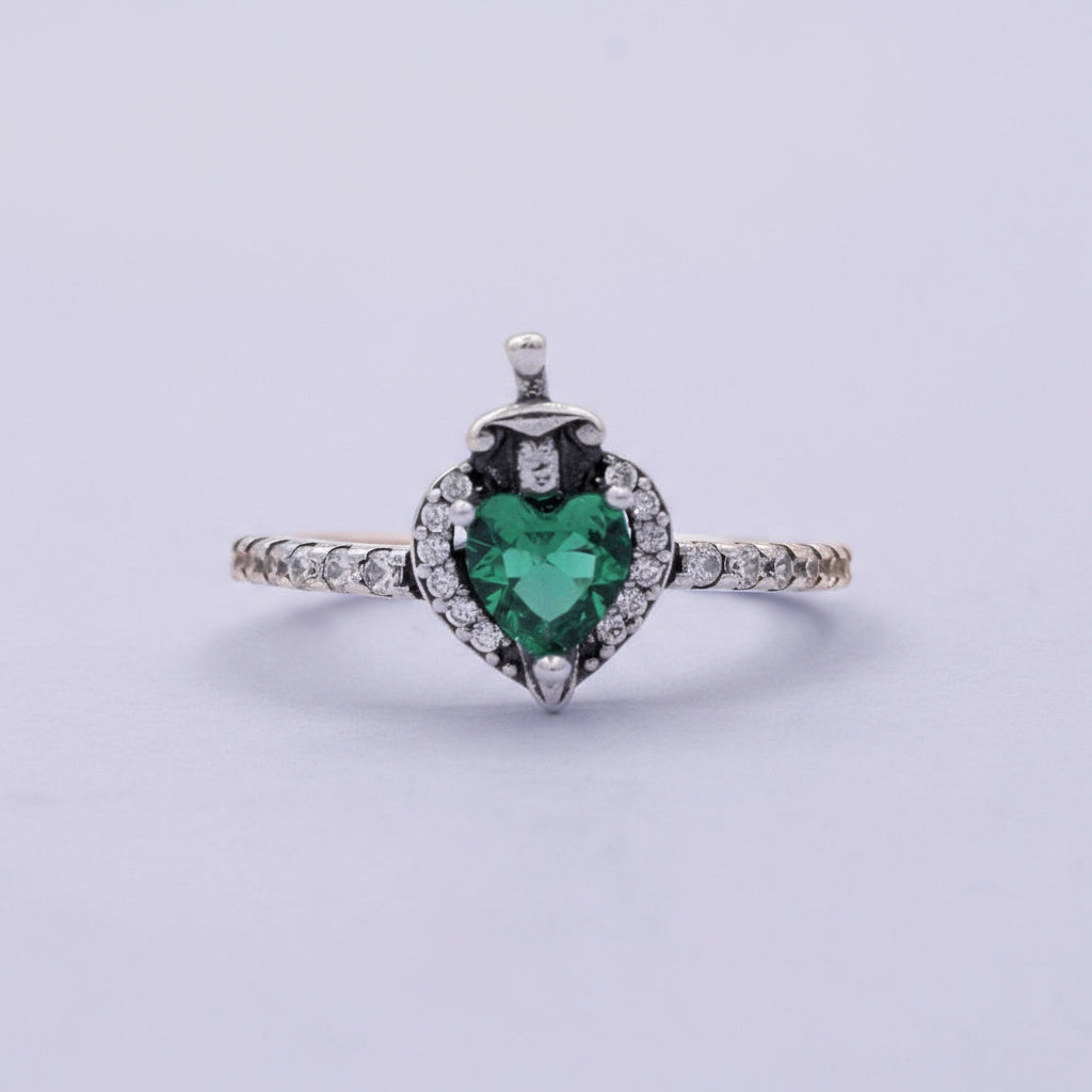 Anillo de Plata .925 Snow White con Corazón de Zirconia Brillante mod. 1398