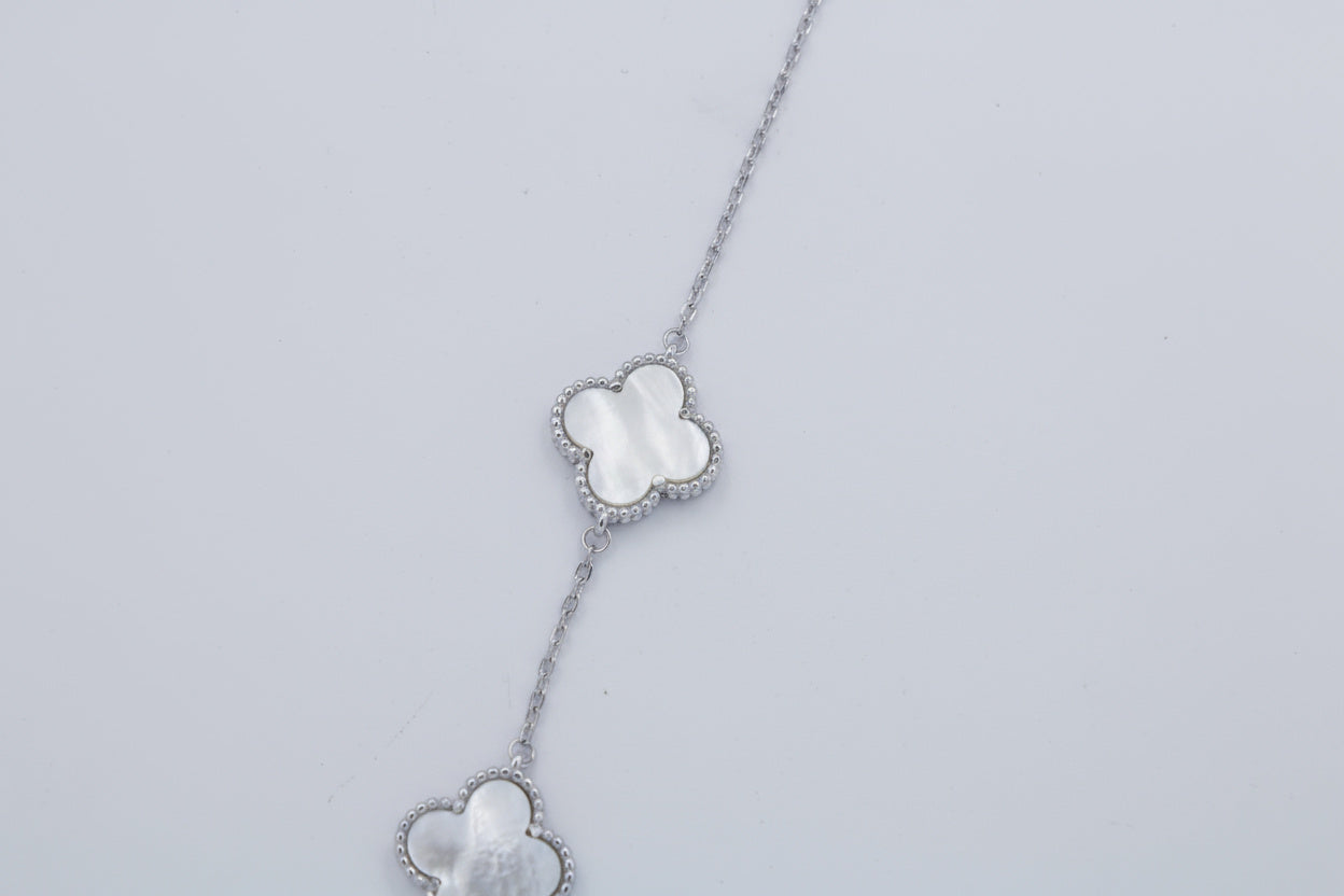 Pulsera de Plata .925 Tréboles de Madre Perla mod. 1464