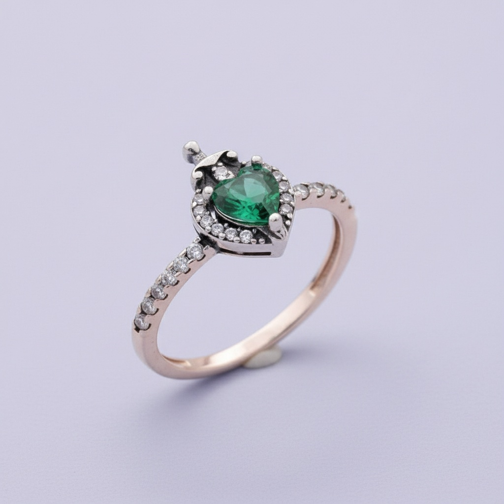 Anillo de Plata .925 Snow White con Corazón de Zirconia Brillante mod. 1398