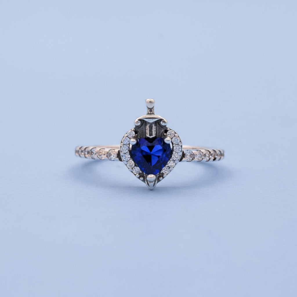 Anillo de Plata .925 Snow White con Corazón de Zirconia Brillante mod. 1398