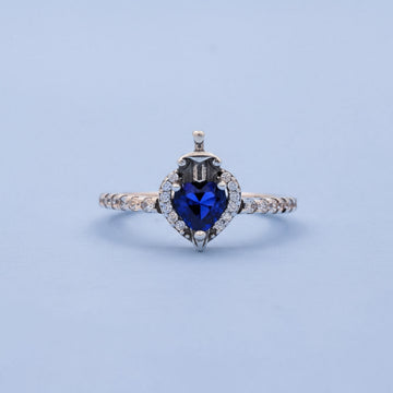 Anillo de Plata .925 Snow White con Corazón de Zirconia Brillante mod. 1398