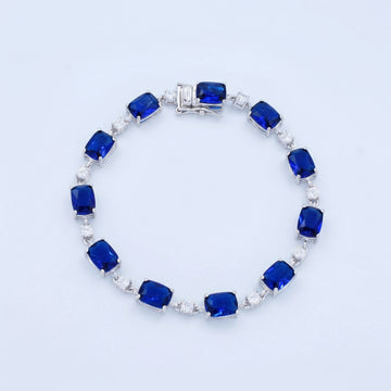 Pulsera de Plata .925 Incrustado con Zirconias  mod. 1474