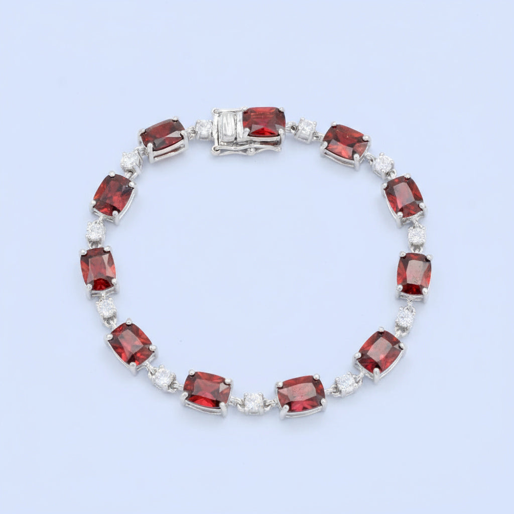 Pulsera de Plata .925 Incrustado con Zirconias  mod. 1474