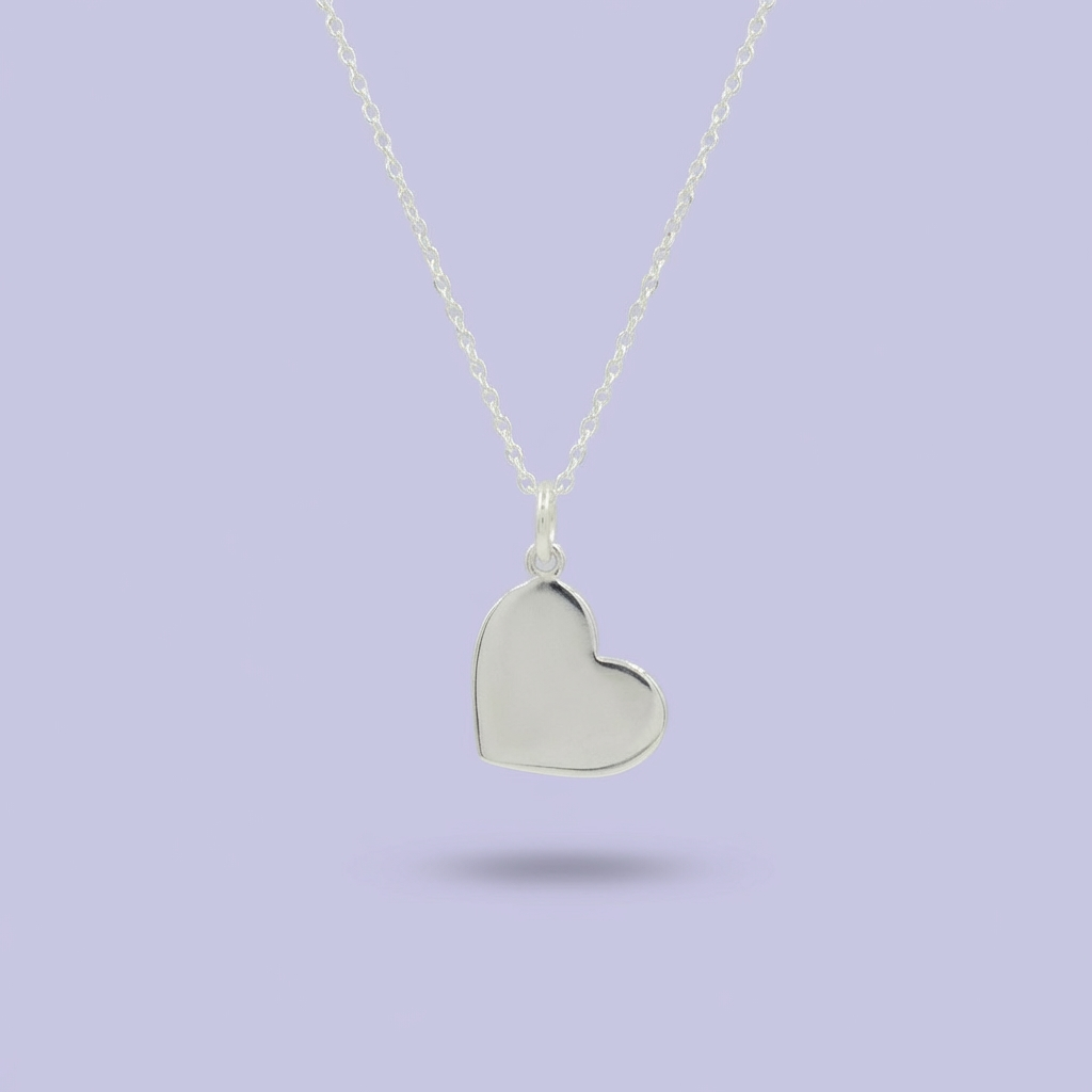 Gargantilla de Plata .925 Especial con Diseño de Corazón Plano mod. 1851