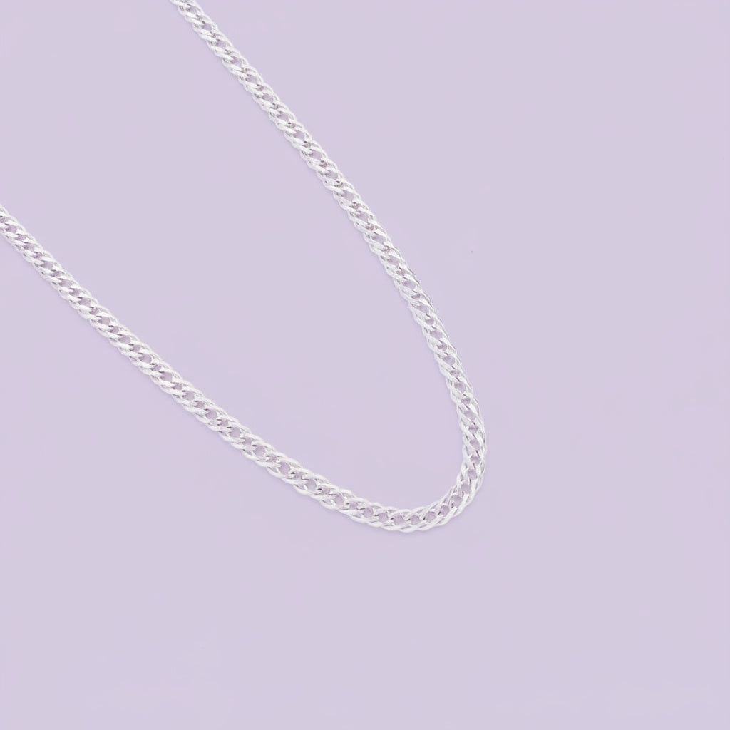 Cadena de Plata .925 de Tejido Cubano Estilo Oval mod. 1518