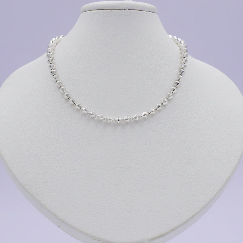 Cadena de Plata .925 de Tejido de Rombo Brillantes mod. 1520