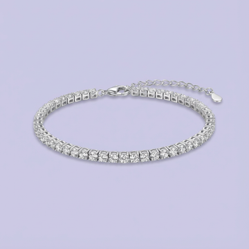 Pulsera de Plata .925 con Diseño de Tenis Incrustado de Zirconias Finas mod. 1639